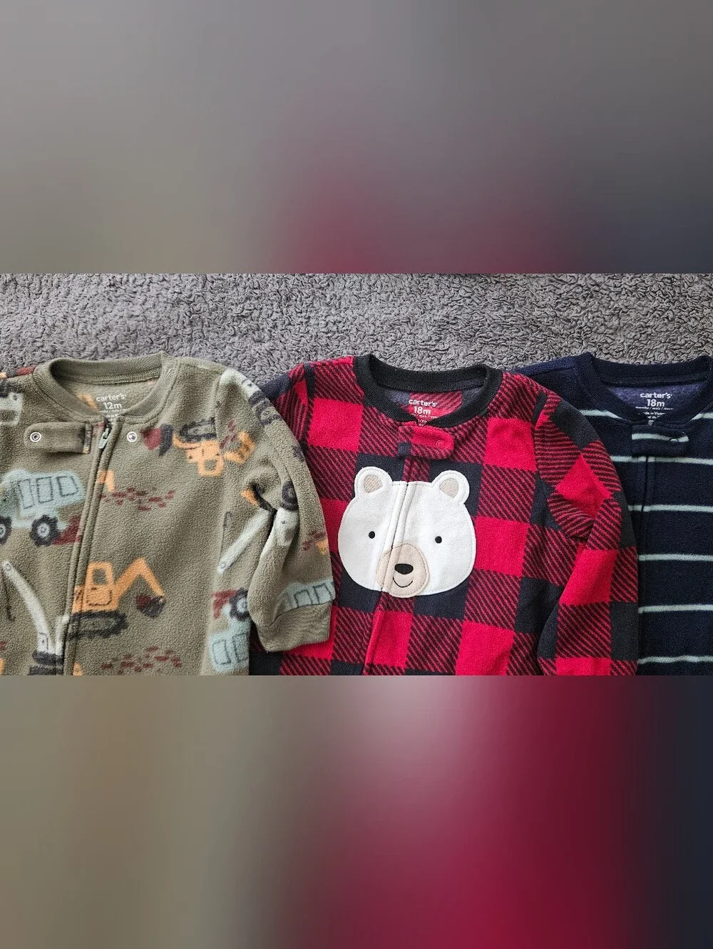 Carters Fleece Pajamas Set Of 3